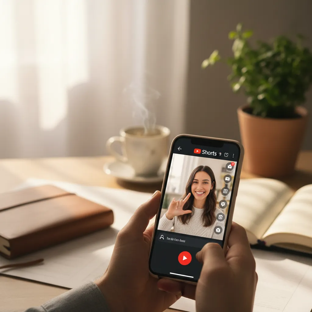 L'interfaccia di creazione degli Shorts YouTube è intuitiva e accessibile direttamente dall'app