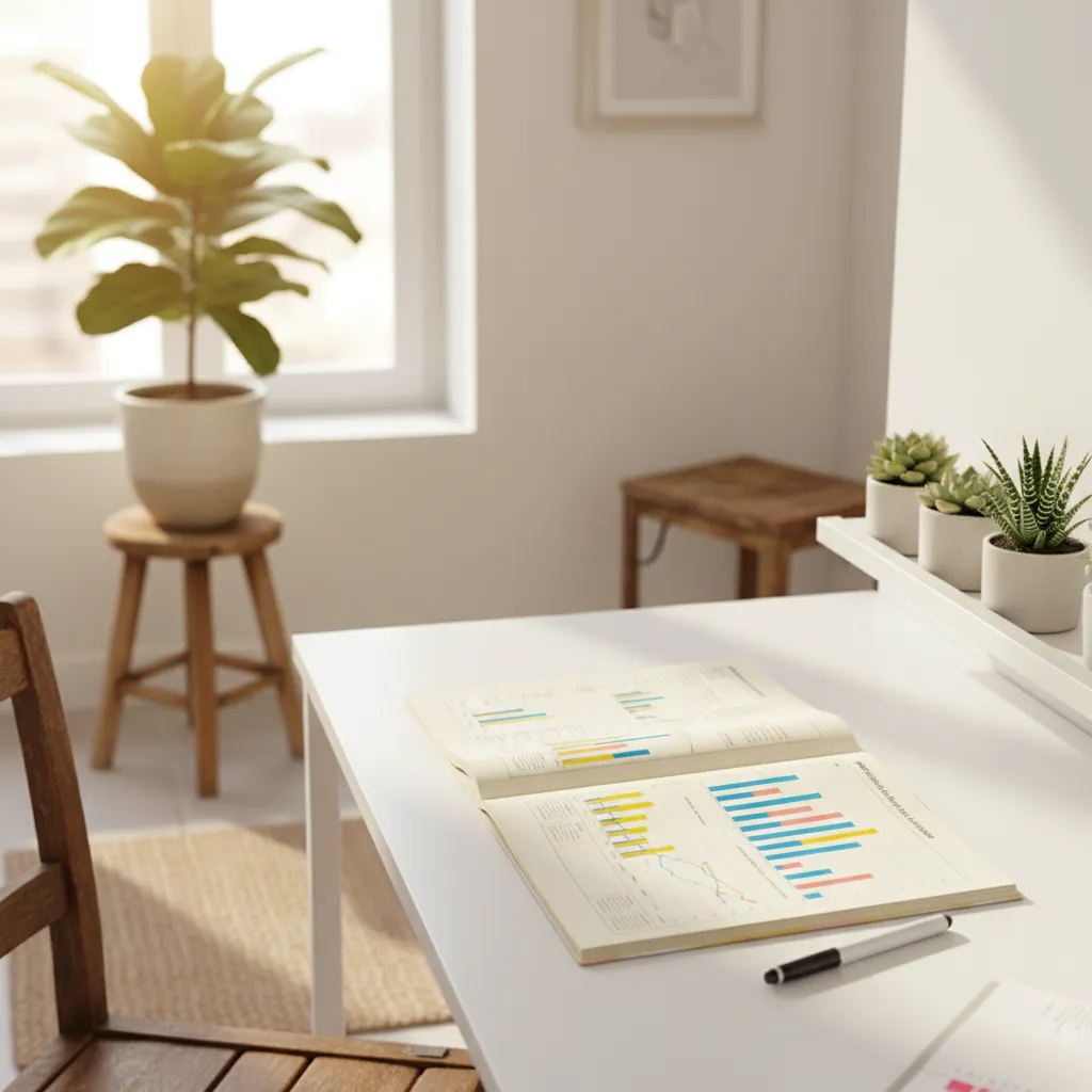 Report mensile delle metriche social stampato e pronto per l'analisi