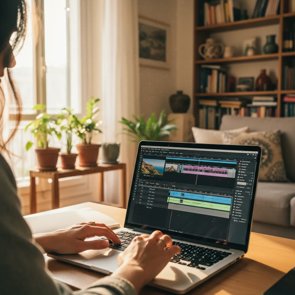 Il montaggio con un'app esterna offre un controllo maggiore su transizioni e sottotitoli personalizzati