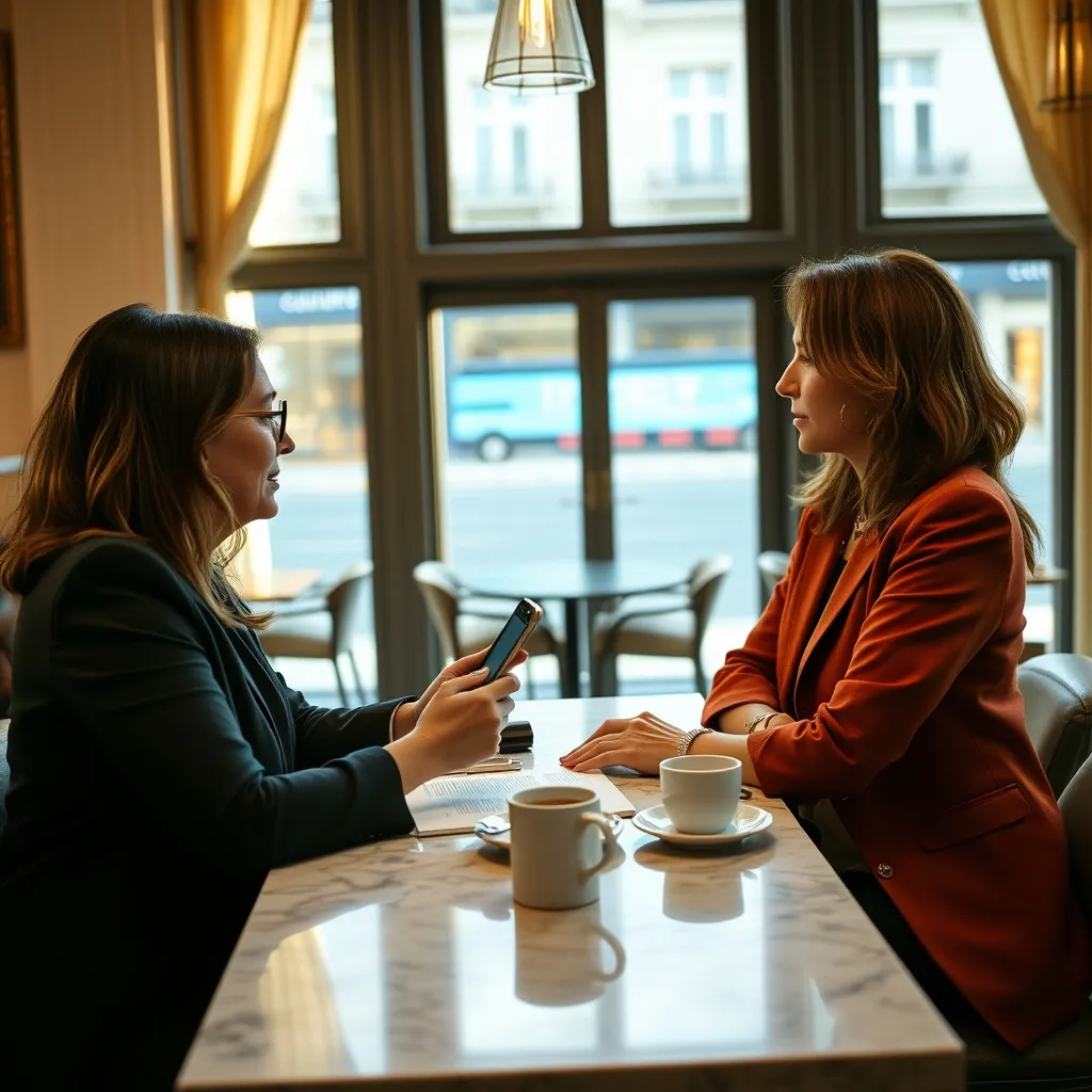 Incontro tra brand e creator per definire i dettagli della collaborazione