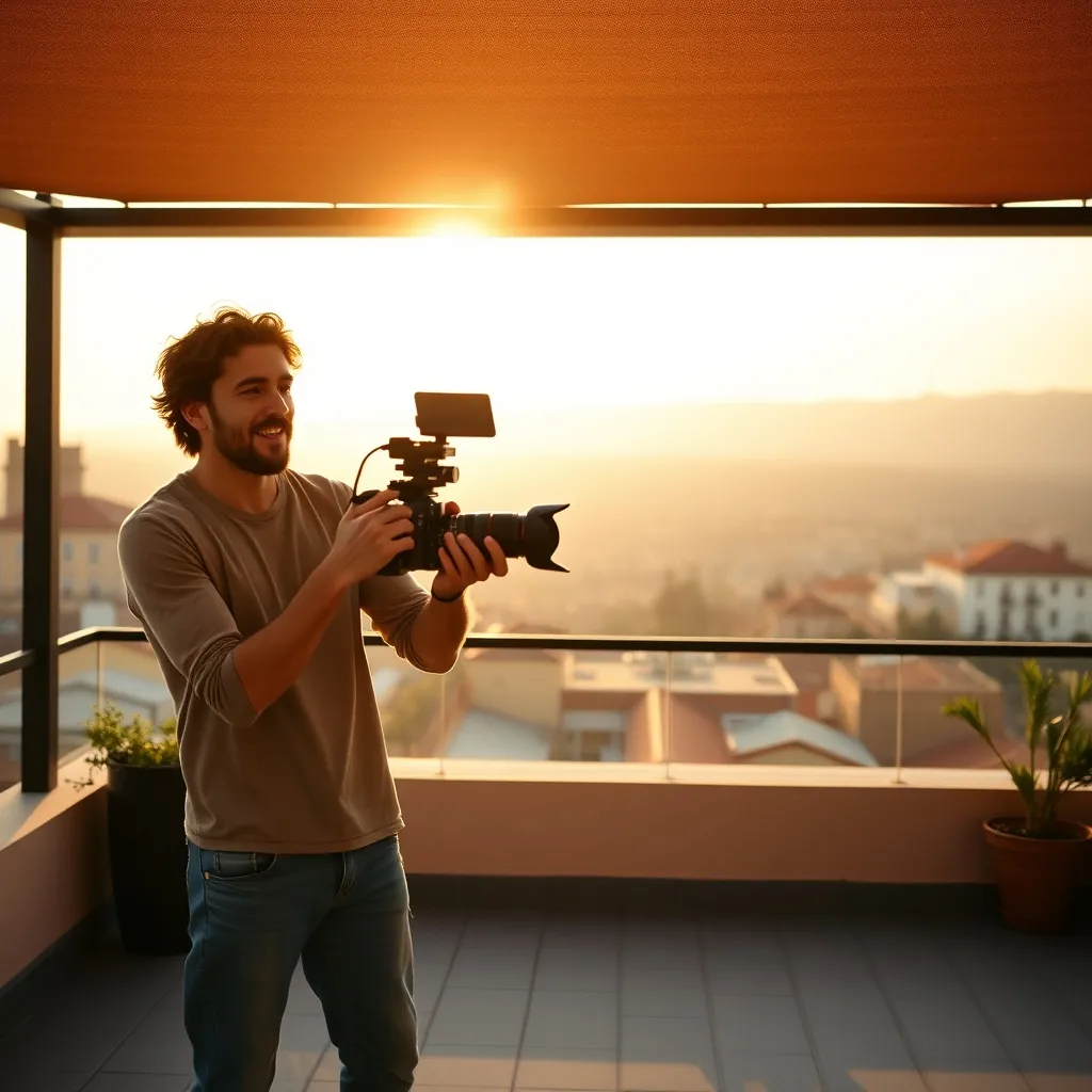 Collaborazione tra creator italiani durante le riprese di un video incrociato